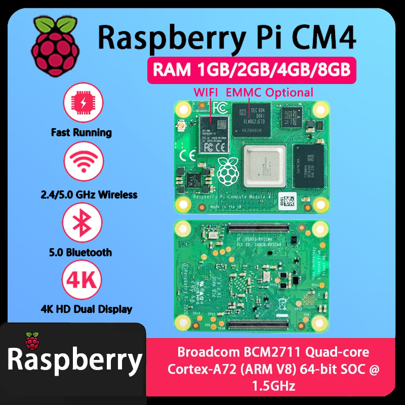 Compute Module 4 32Gb Wifi - 라즈베리 파이 CM4 1GB/2GB/4GB/8GB RAM BCM2711