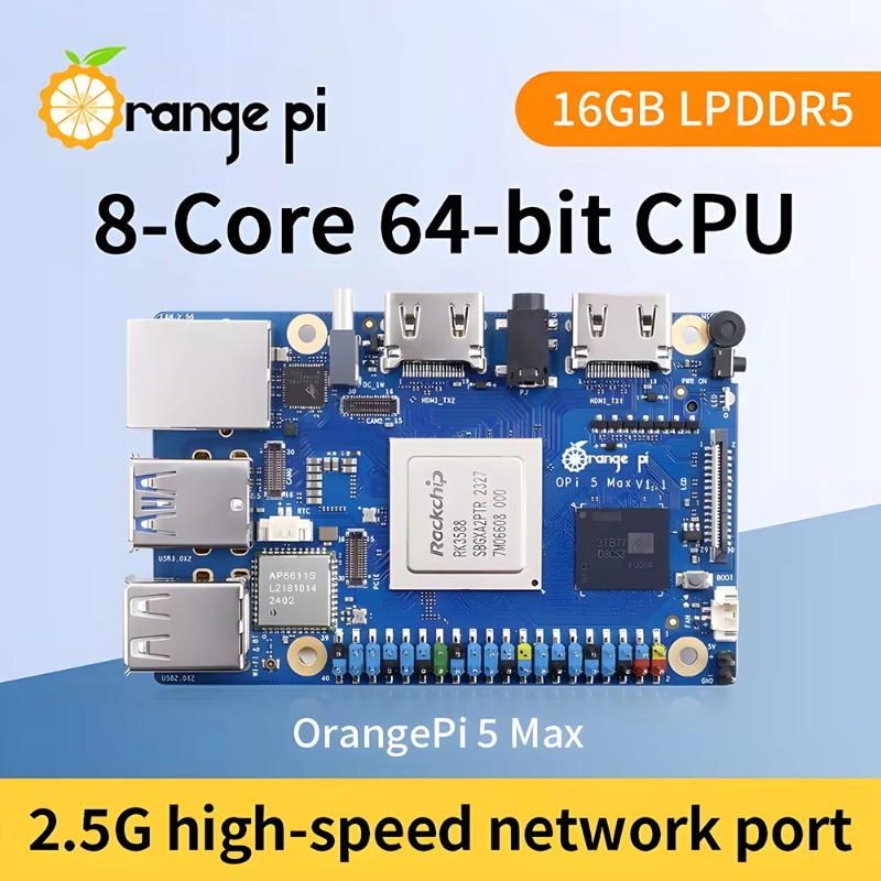 【핫세일】OEM Orange Pi 5 MAX 16GB  - Orange Pi 5 Max Rk3588 리뷰 및 가격