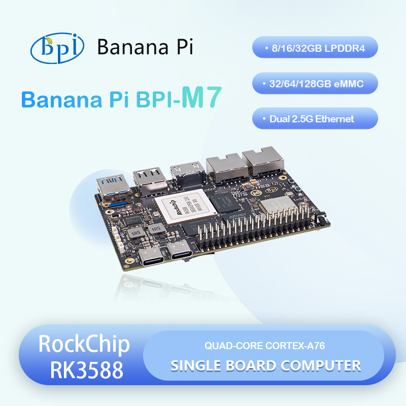 바나나 파이 Bpi-m7 Rockchip RK3588  - Banana Pi Bpi M7 Rk3588 리뷰 및 가격