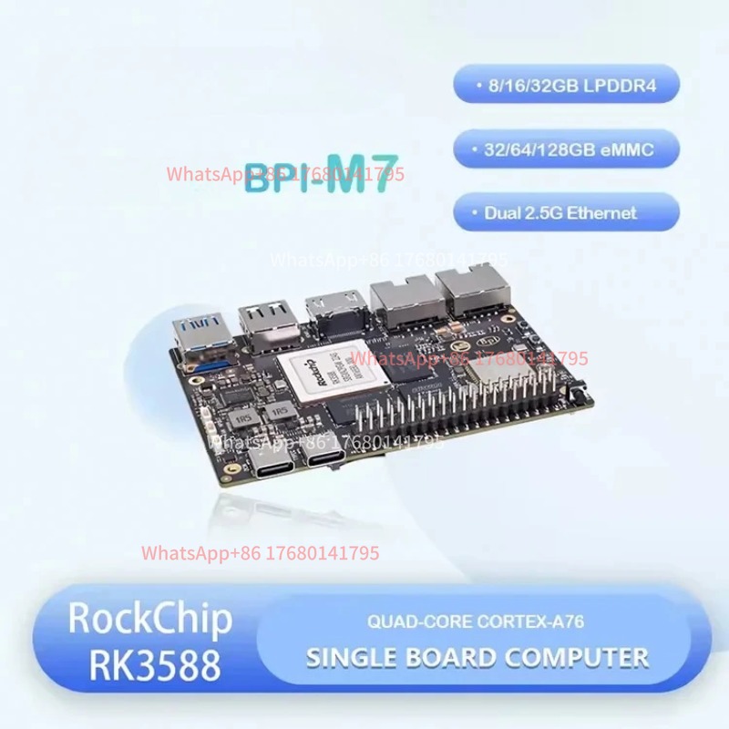 RK3588 싱글 보드 컴퓨터 SBC 8K60 6TOP - Banana Pi Bpi M7 Rk3588 리뷰 및 가격
