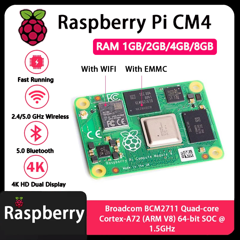 Raspberry Pi CM4 1GB/2GB/4GB/8 - Compute Module 4 32Gb Wifi 리뷰 및 가격