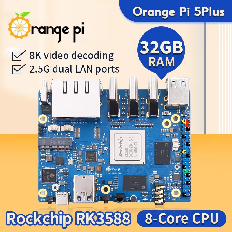 드로마락칩 싱글 보드 RK3588 오렌지 파이 5 플러 - Orange Pi 5 Plus 32Gb 리뷰 및 가격